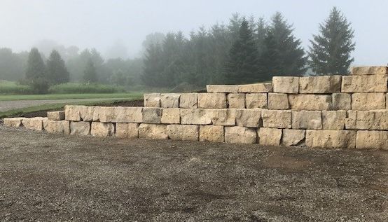 armour stone wall